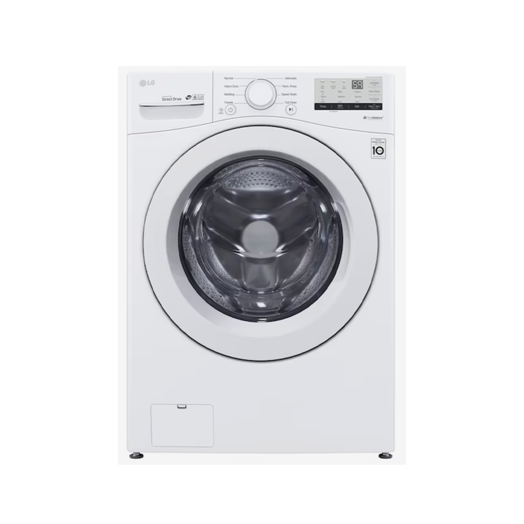 LG 4.5-cu ft High Efficiency Stackable Front-Load Washer (White) ENERGY STAR