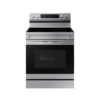 Samsung 30-in Glass Top 5 Burners Self-Cleaning Air Fry Freestanding Smart Electric Range (Fingerprint Resistant Stainless Steel)
